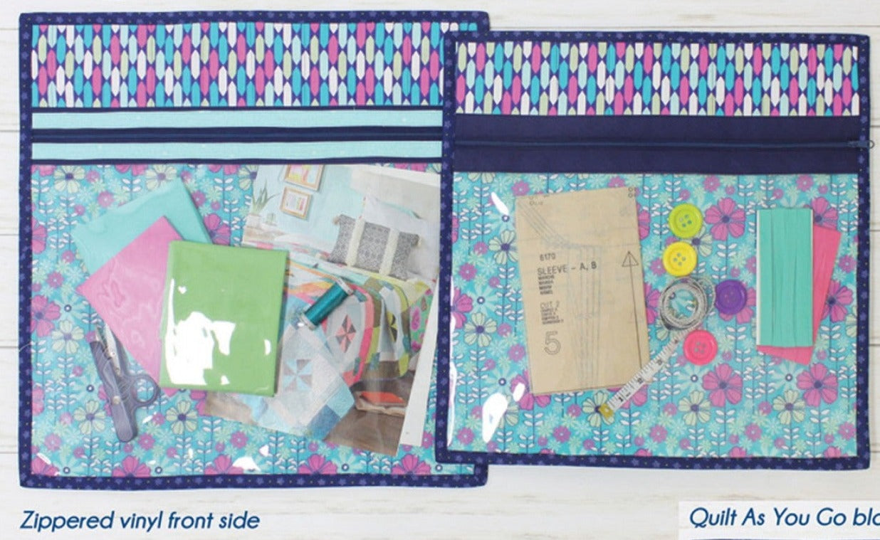 Quilt As You Go Zippity-Do-Done Project Bags (multiple colors)
