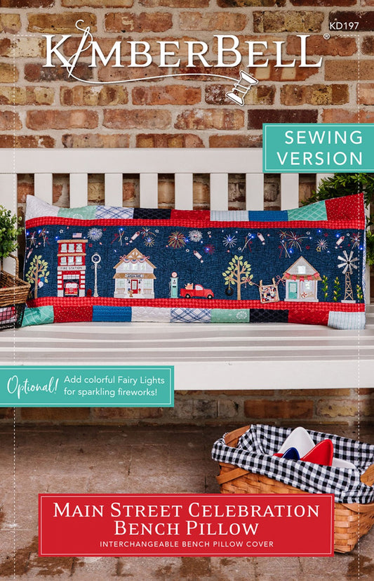 Kimberbell Main Street Celebration, Bench Pillow Sewing Pattern