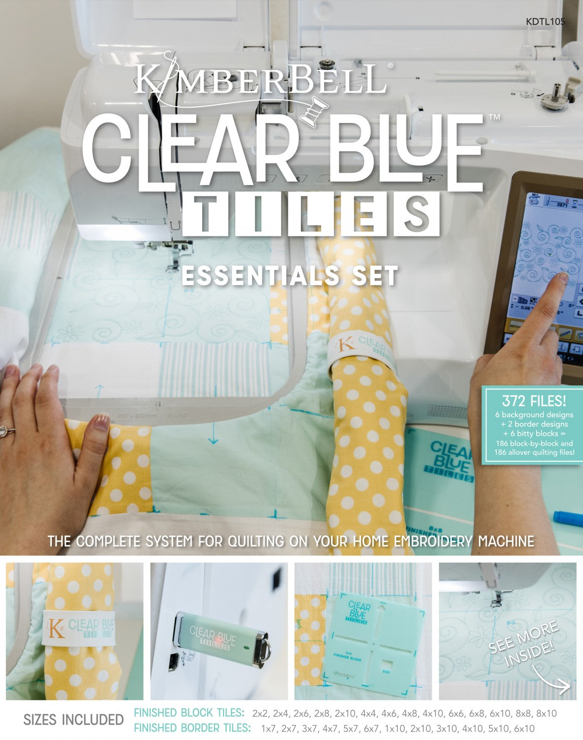 Kimberbell Clear Blue Tiles Essentials Set