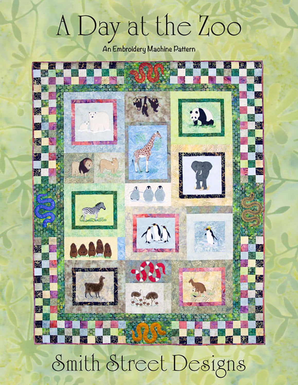 A Day at the Zoo Embroidery Machine Pattern