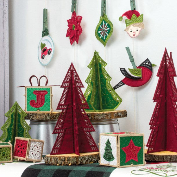 OESD Holly Jolly Ornaments & Accents