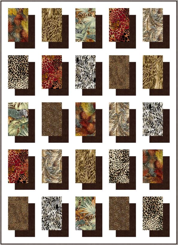 Wild Shadow Boxes Quilt, Kit