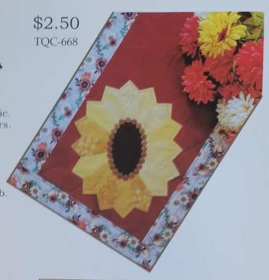 Sunflower Table Runner, Pattern